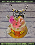 Floral Macaroon Cake