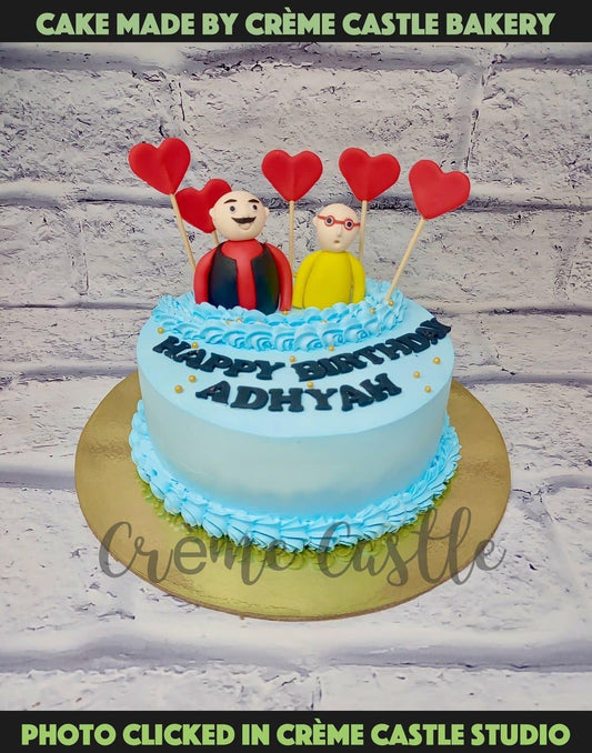 Motu Patlu Characters cake - Creme Castle