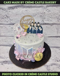 BTS Music Drip Cake