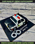 Police Car Shape Cake