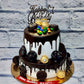 Chocolate Cream Drip Cake - Creme Castle