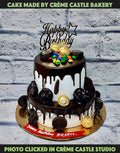Chocolate Cream Drip Cake