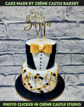 Golden Suit Cake
