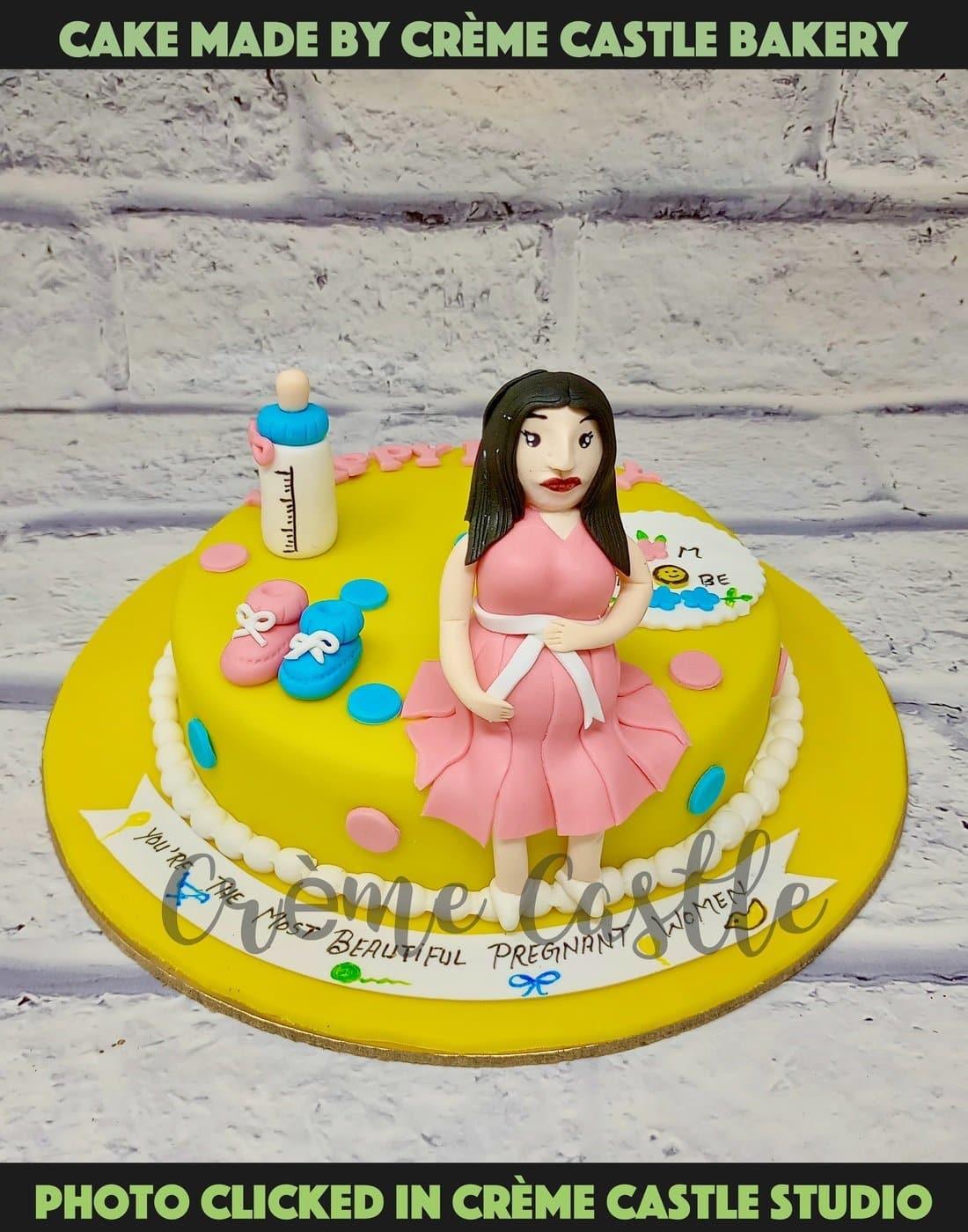Creative Gender Reveal Pregnancy Cake | Best Cake In Singapore | Cake  Delivery – Honeypeachsg Bakery