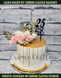 Golden Floral Drip Anniversary Cake
