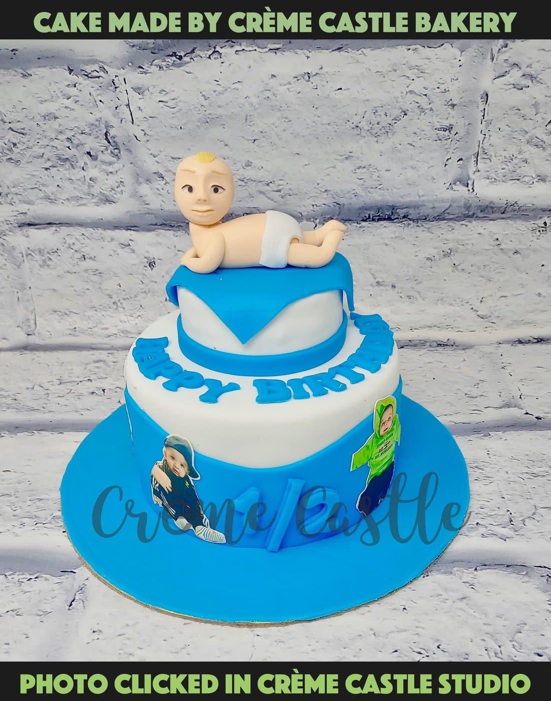 Boss Baby Mini Tier Cake - Creme Castle