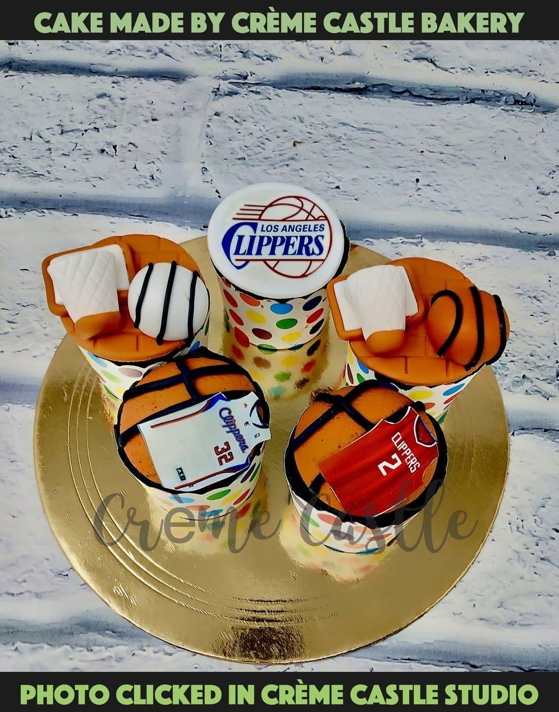 Basketball Cupcakes - Creme Castle
