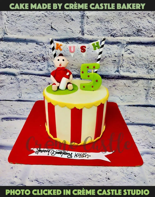 Circus Clown Cake - Creme Castle