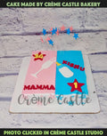 Baby Shower Glass Cake