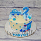 Blue Cars Dots Cake - Creme Castle