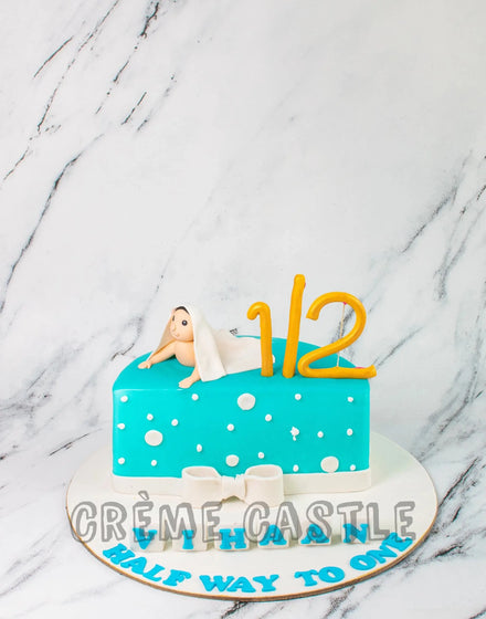 Half Birthday Baby Cake