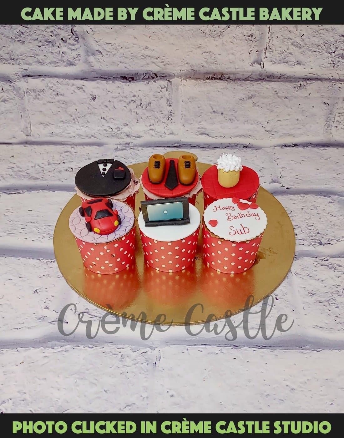 Cool Boy Cupcake - Creme Castle