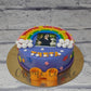 Purple Rainbow Cake - Creme Castle
