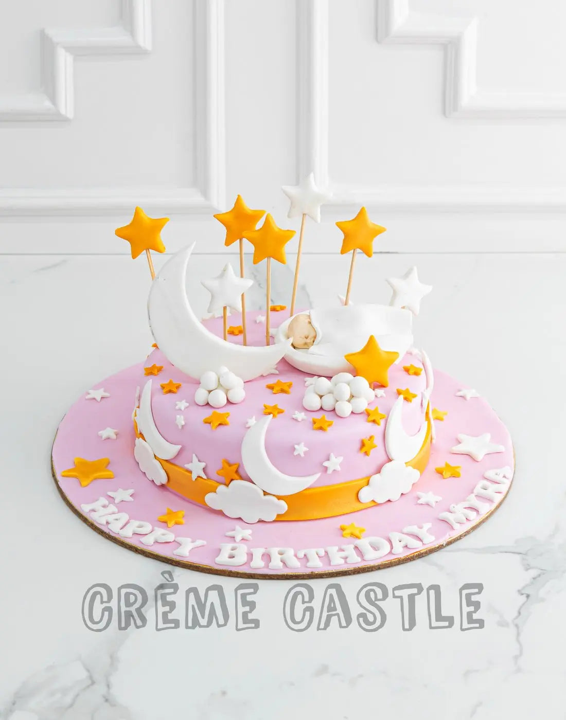 Baby Theme Cake in Moon by Creme Castle