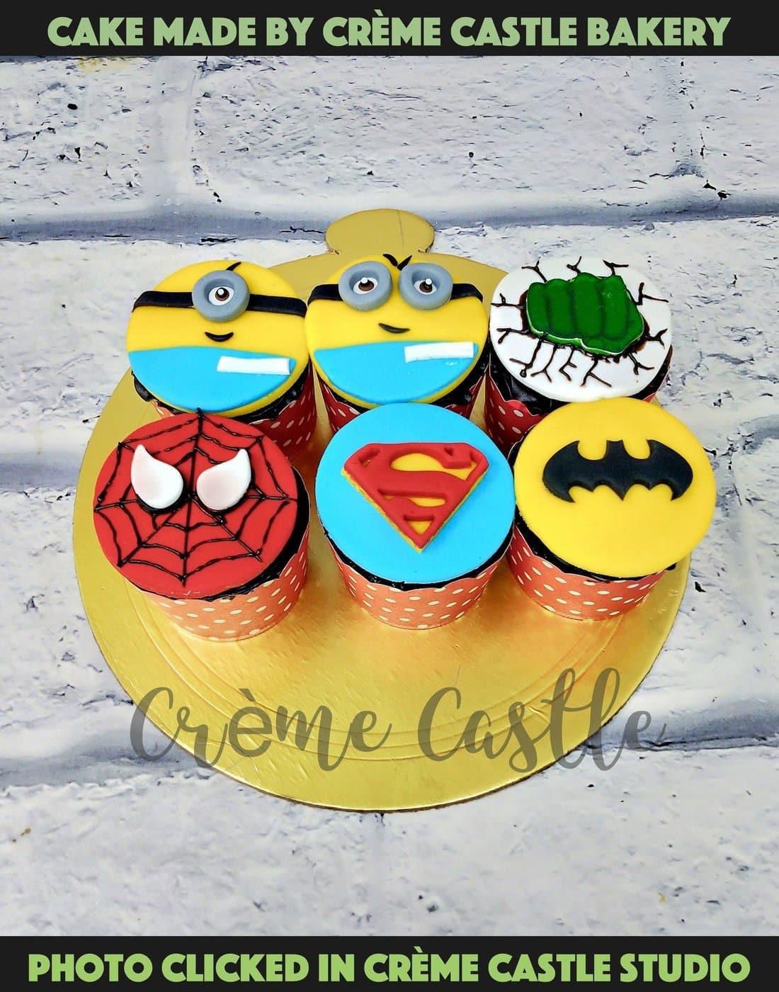 Cupcakes for Kids. Superhero Cupcakes. Noida & Gurgaon