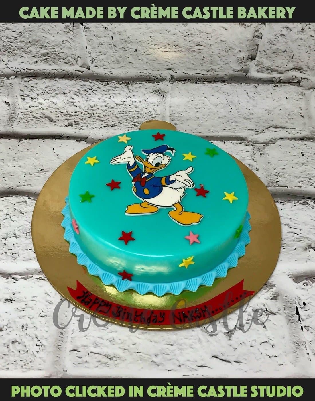 Donald Duck Printed Cake