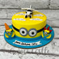 Minion and Plane Design Cake - Creme Castle