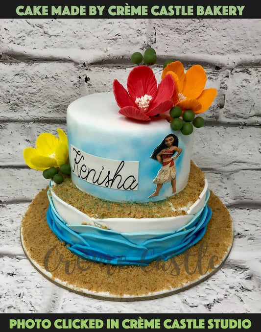 Moana Design Cake - Creme Castle