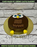 Owl Shape Design Cake