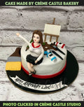 Artist and Canvas Design Cake
