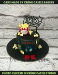 Netflix and Popcorn Design Cake