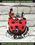 Ladybug Design Cake