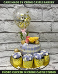 Floral Drippy Design Cake