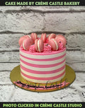 Patterned Macaroon Design Cake