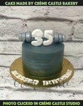 Gym Dumbbell Design Cake