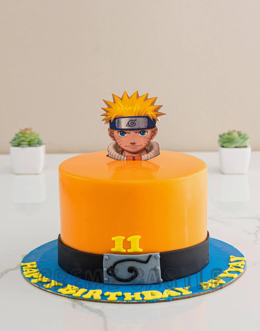 Naruto Face Cake. Cake Design For Boys. Noida & Gurgaon