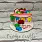 Ladder 6 Months Design Cake - Creme Castle