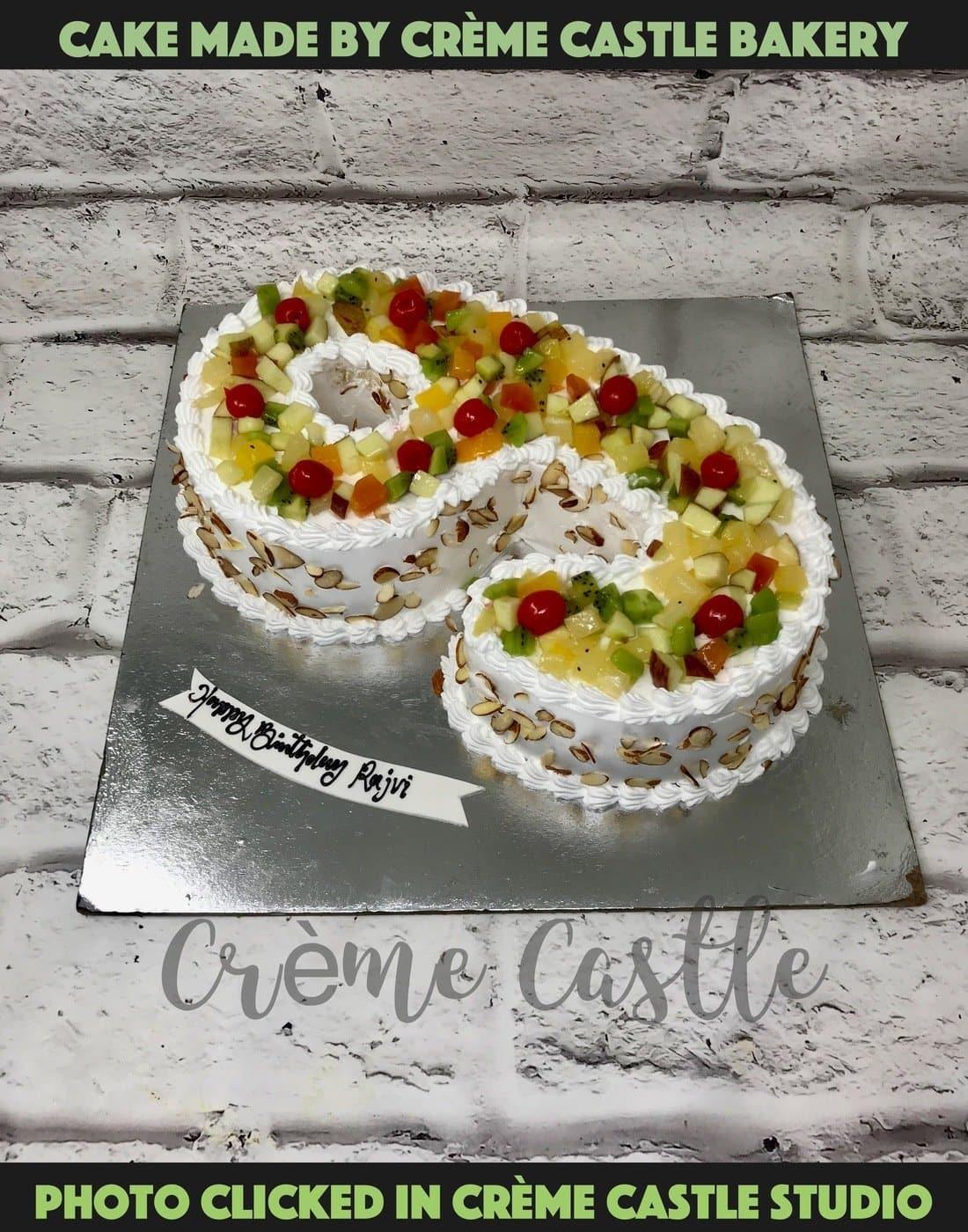9 Shape Design Cake - Creme Castle