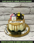 Golden Shopping Design Cake