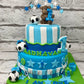 Teddy Football Cake. 1st Birthday cake for Baby Boy. Noida & Gurgaon