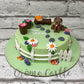 Farm Fence Design Cake - Creme Castle