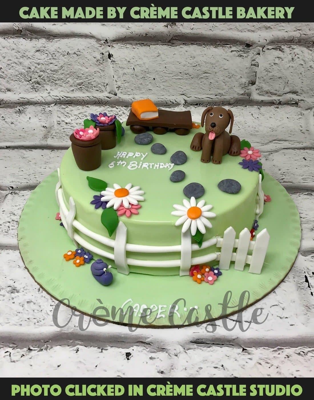 Farm Fence Design Cake - Creme Castle