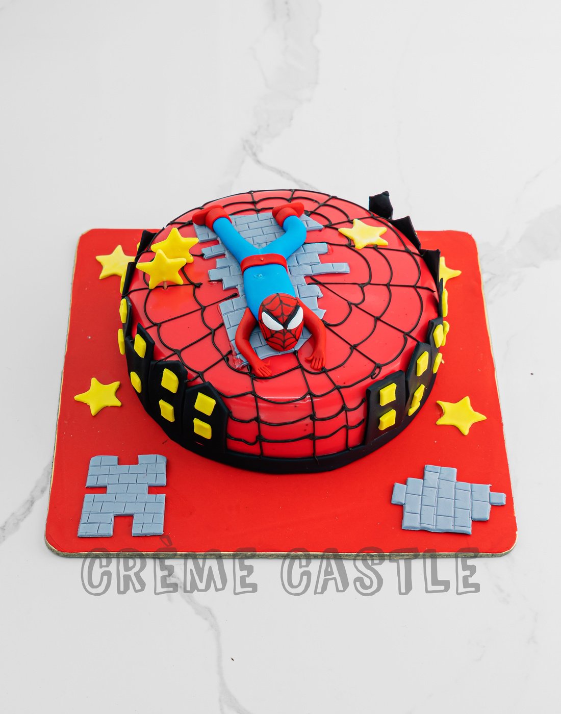 Spidey Figure Design Cake - Creme Castle