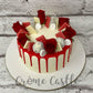 Red chocolate Design Cake - Creme Castle