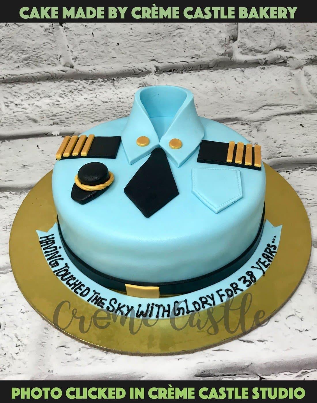Send Airplane Journey Pilot cake Online - GAL21-96042 | Giftalove