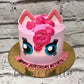 Pink Unicorn Face Design Cake - Creme Castle