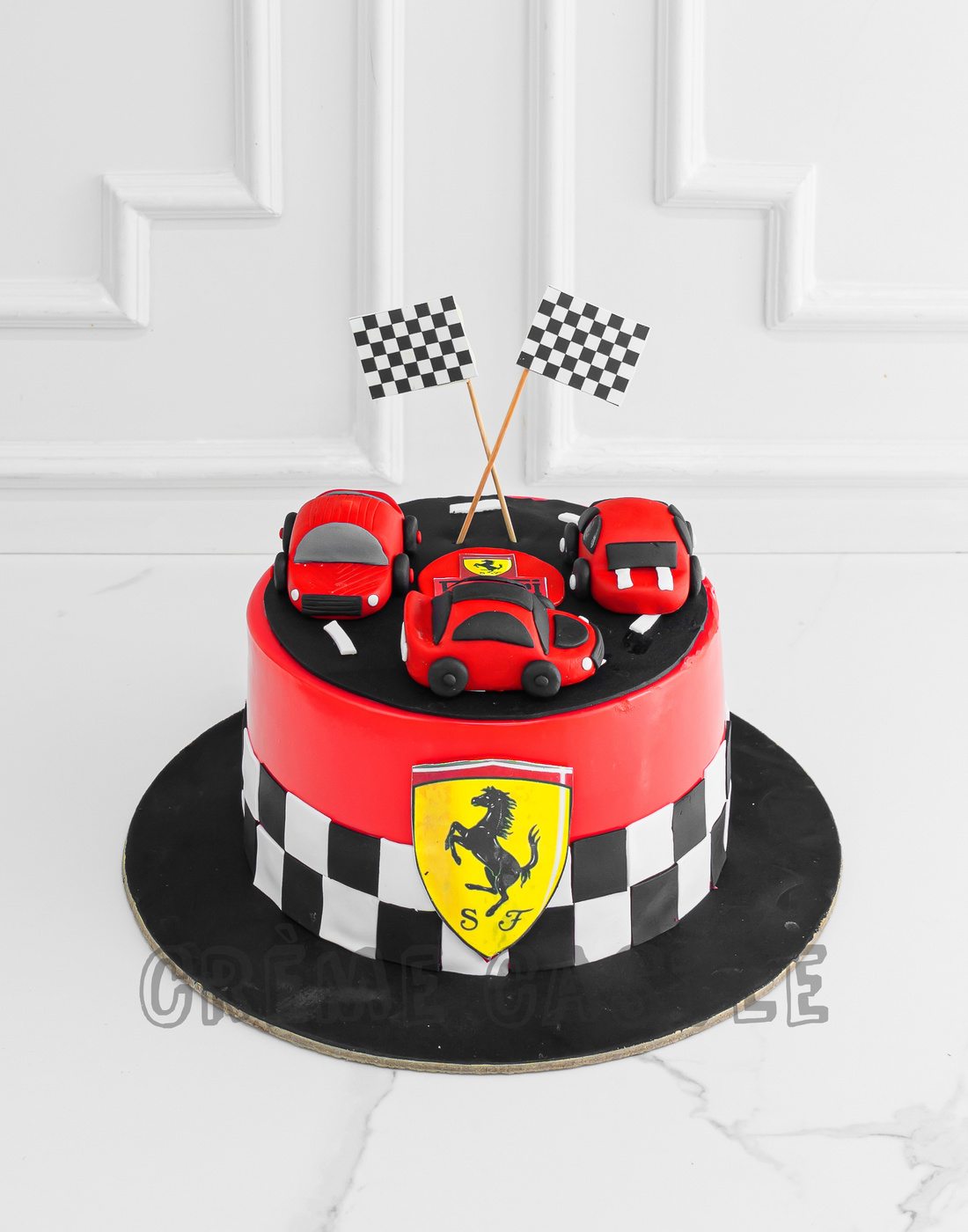 Ferrari Track Design Cake - Creme Castle