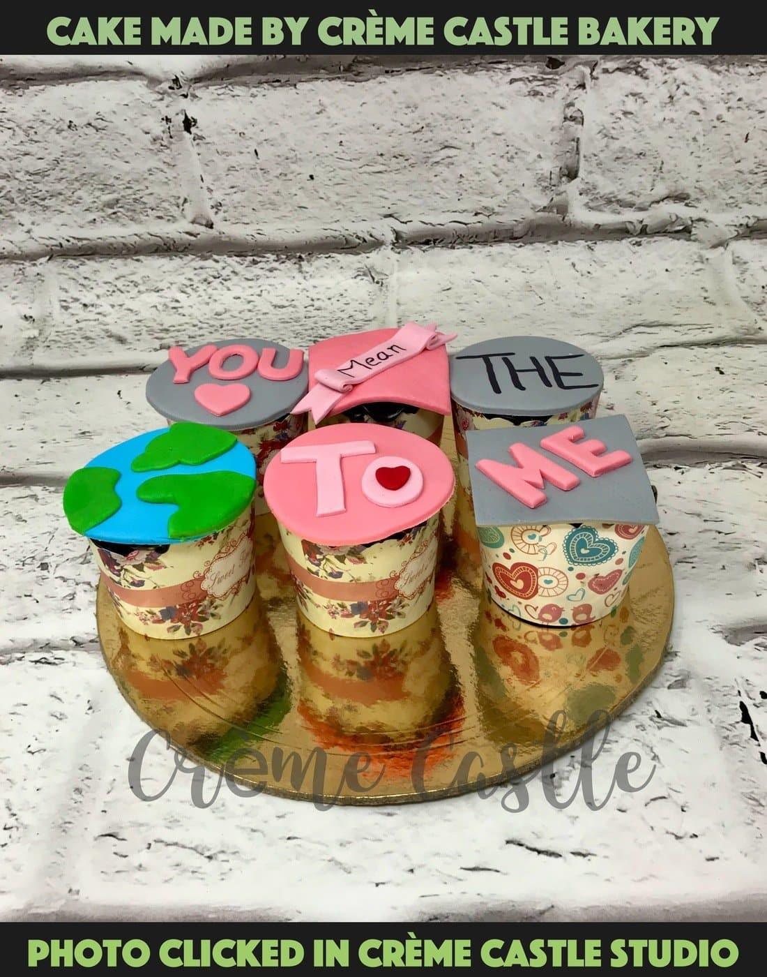 Love Message  Design Cake - Creme Castle