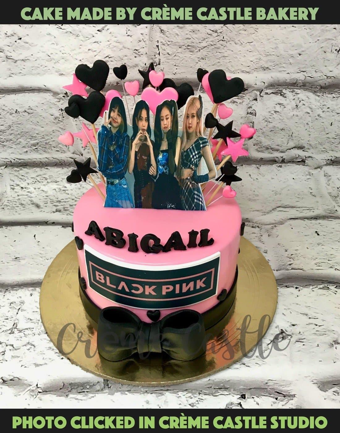 Blackpink Band Design Cake - Creme Castle