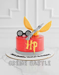 Red Harry Potter Design Cake