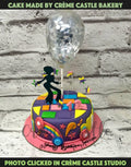 Dance Purple Design Cake