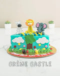 Half Jungle Design Cake
