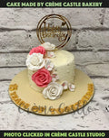 Multicolour Rose Design Cake