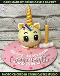 Pink Pinata Unicorn Design Cake