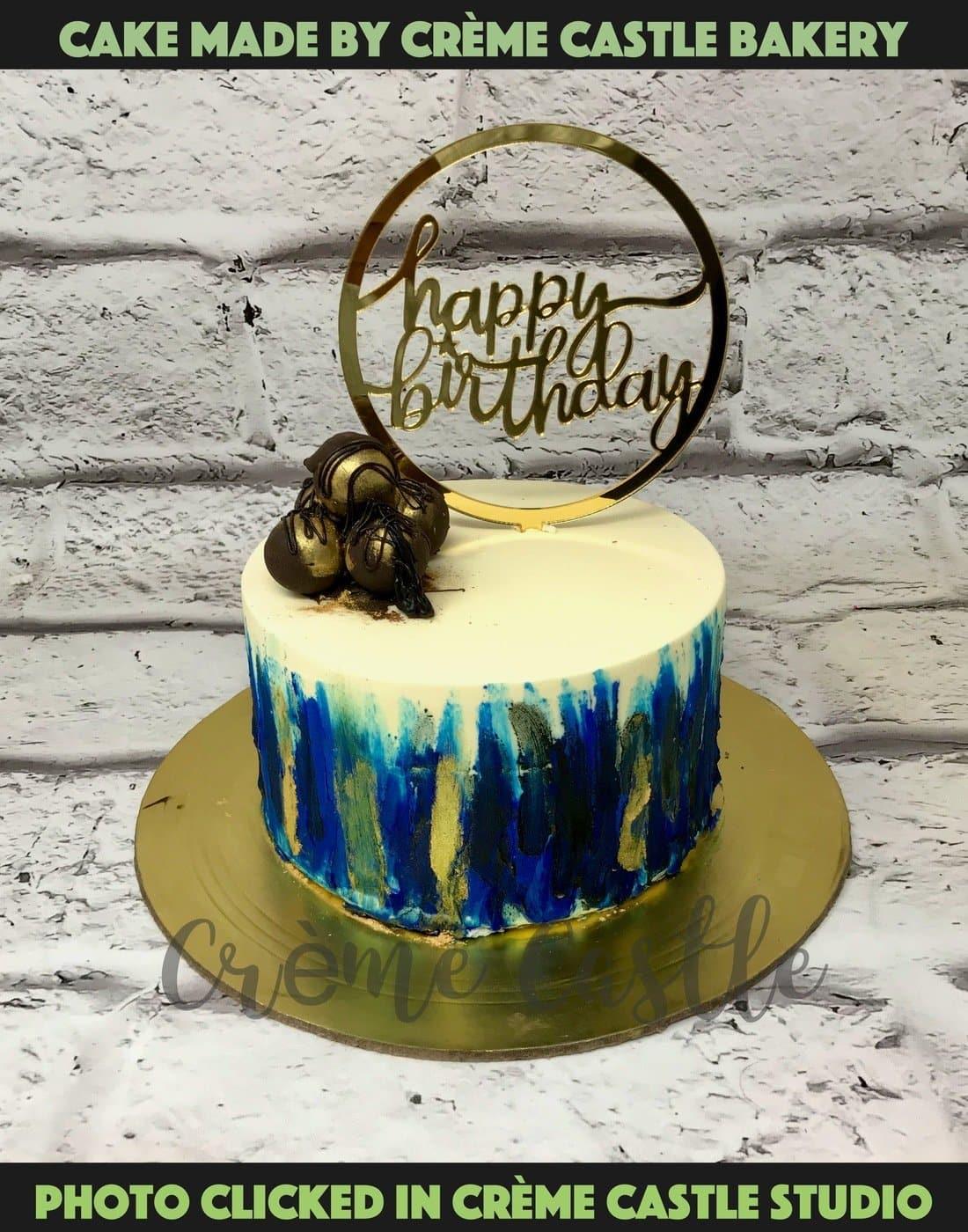 Hand Painted Shaded Cake. Designer Cakes Bakery. Noida & Gurgaon