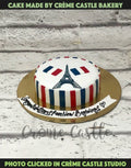 Effiel Tower Design Cake